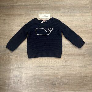Vineyard Vines Baby Embroidered Whale Sweater